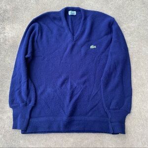 Vintage Izod Lacoste Pullover V Neck Sweater